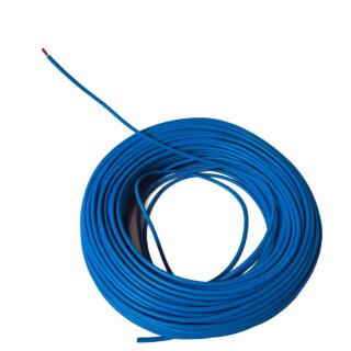 1m Batteriekabel Stromkabel 4 mm² H07V-K Aderleitung Kabel PVC blau